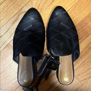 Big Buddha Black Quilted Mules